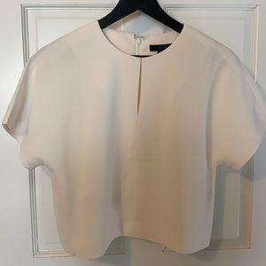 Cropped Cap Sleeve Top in 365 Crepe